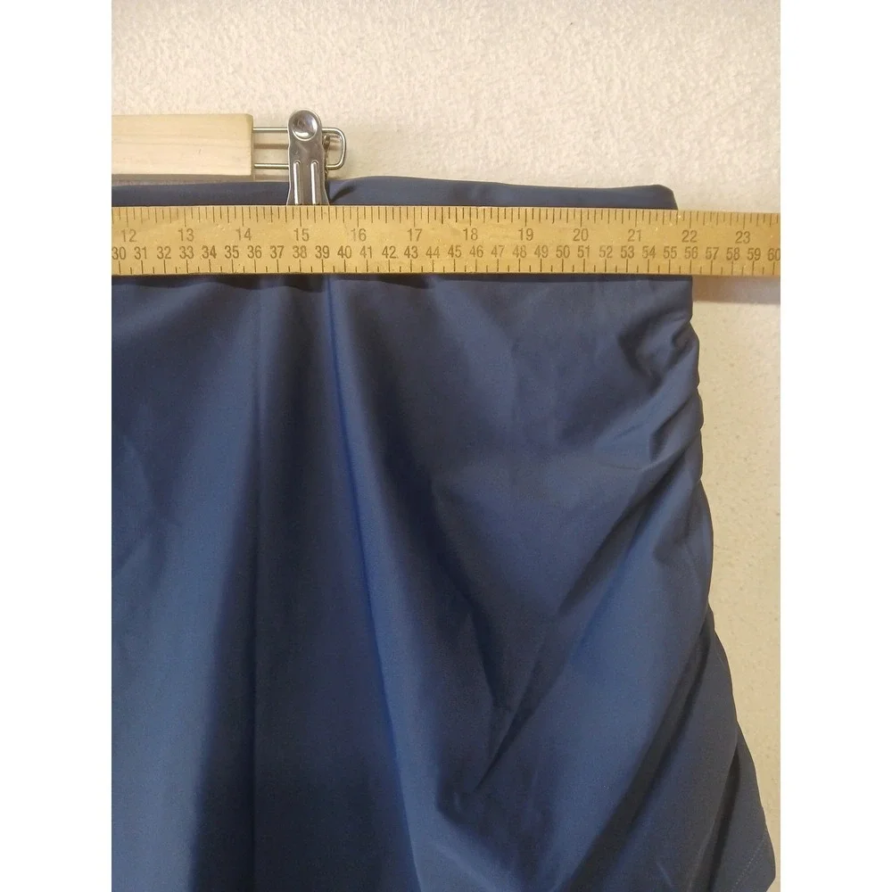 NEW summersalt runched swim skirt size XXL blue pool resort vacation cruise